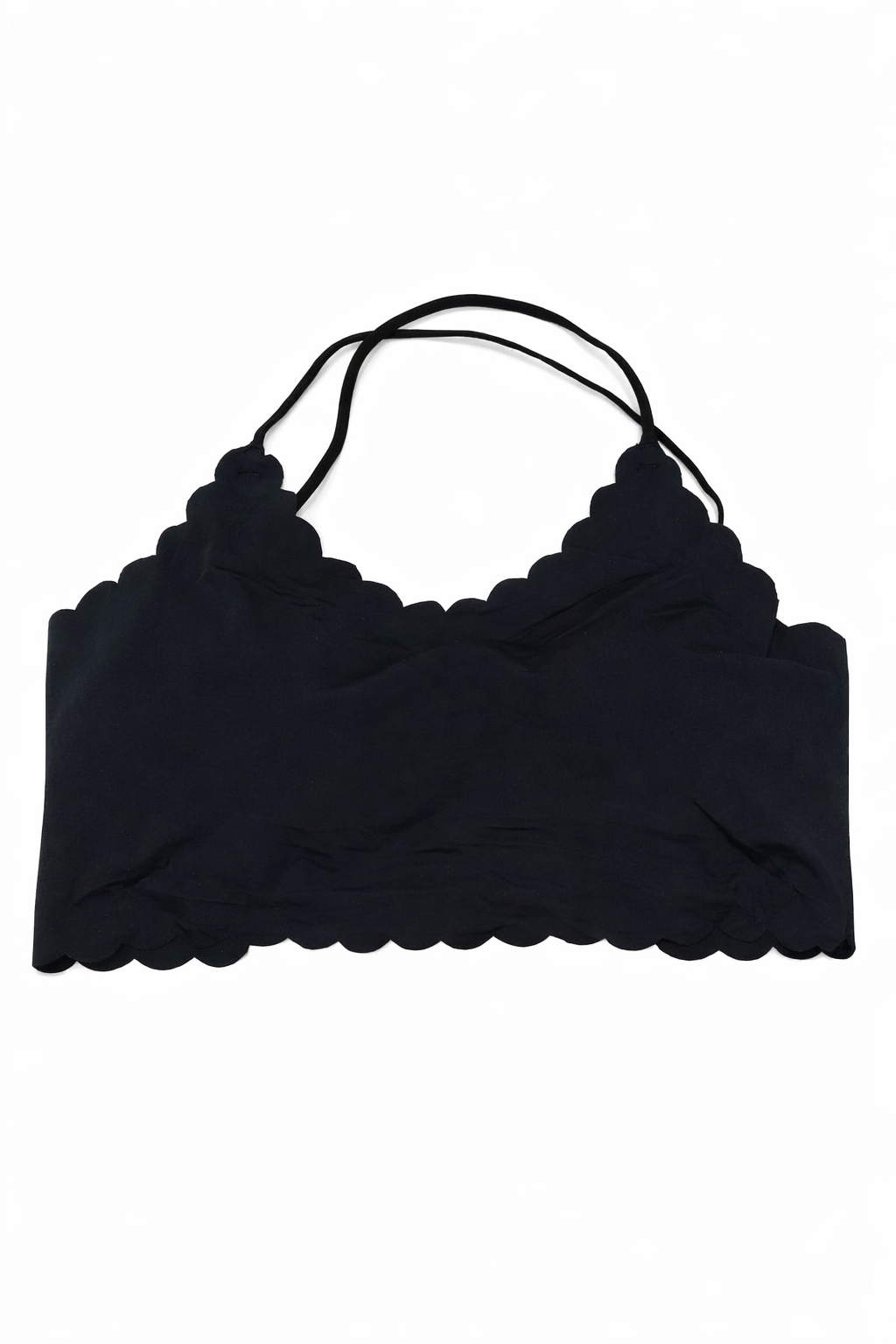 Seamless Scalloped Edge Bralette