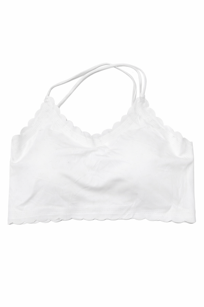 Seamless Scalloped Edge Bralette