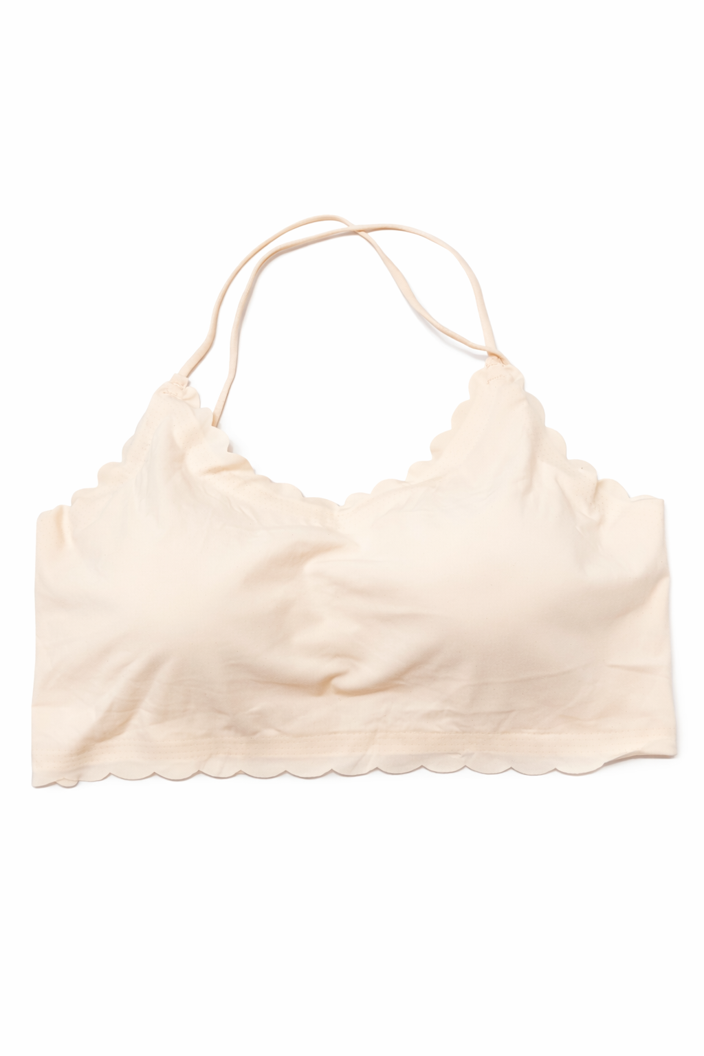 Seamless Scalloped Edge Bralette