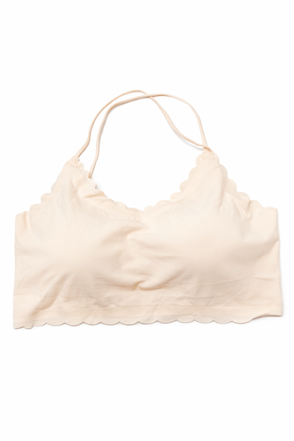 Seamless Scalloped Edge Bralette