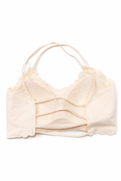 Seamless Scalloped Edge Bralette