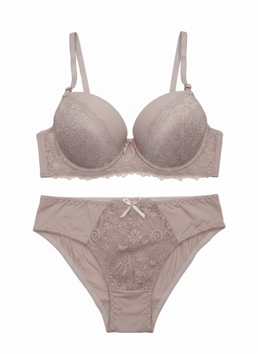 Royal Lace Push-Up Bra & Panty Set