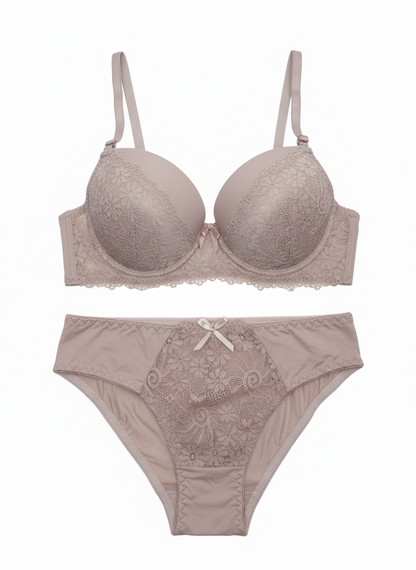 Royal Lace Push-Up Bra & Panty Set