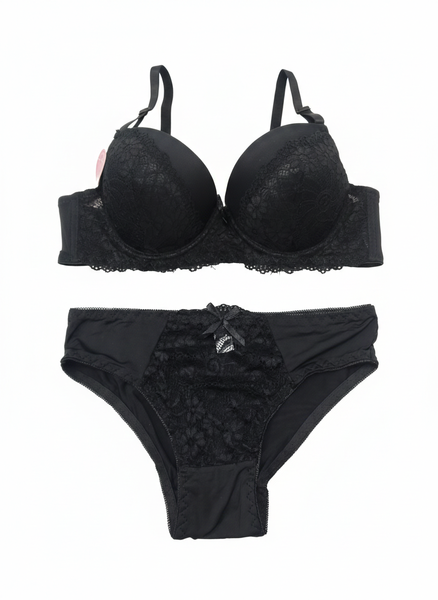Royal Lace Push-Up Bra & Panty Set