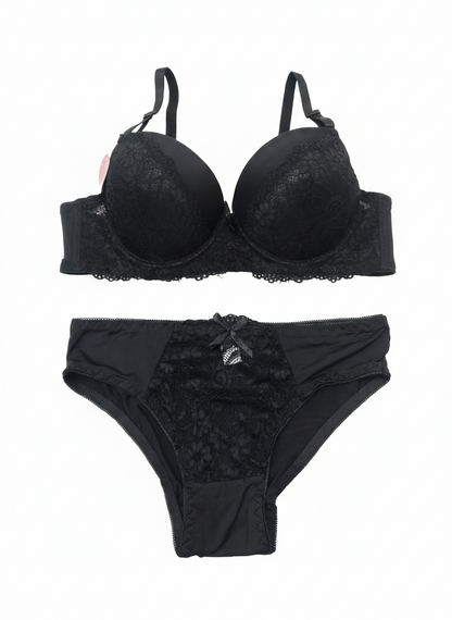 Royal Lace Push-Up Bra & Panty Set